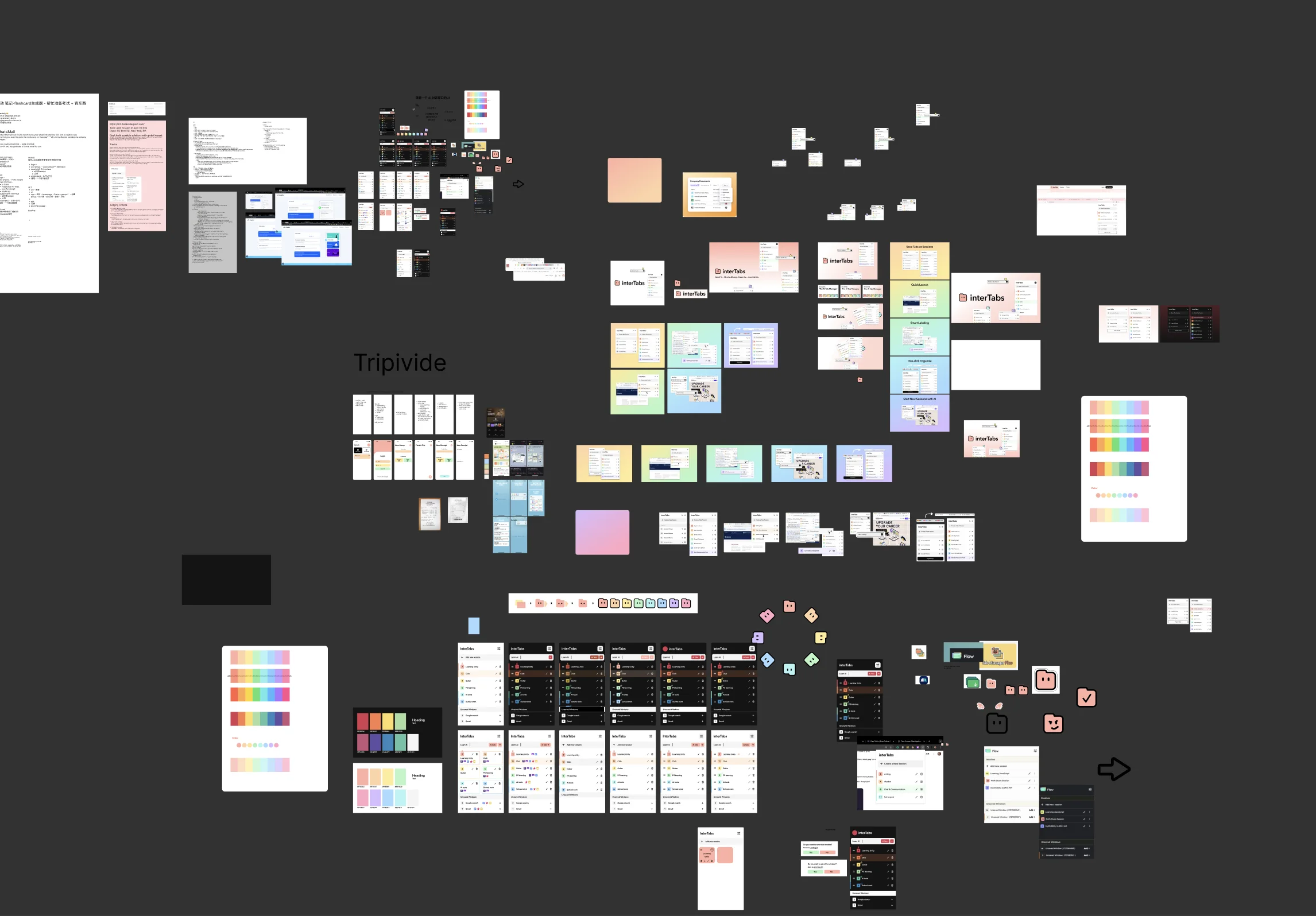 interTabs Figma exploration and design process